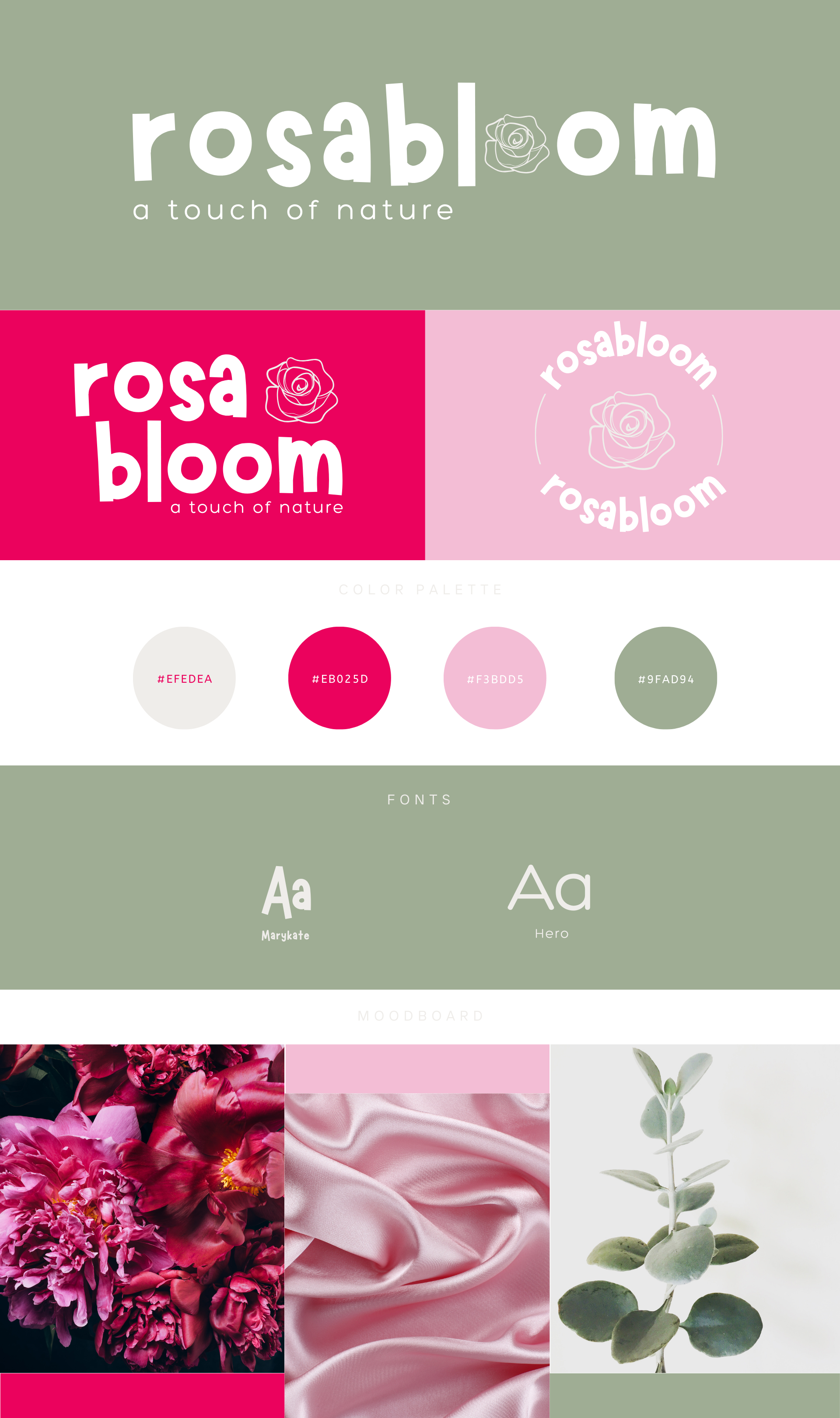 RosaBloom Branding Projekt